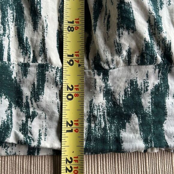 Evereve Medium Wrap V Neck Blouse Cream Green - Picture 9 of 9